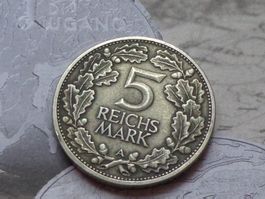 5 Reichsmarks 1925 A 1000è anniversaire de la Rhénanie RARE