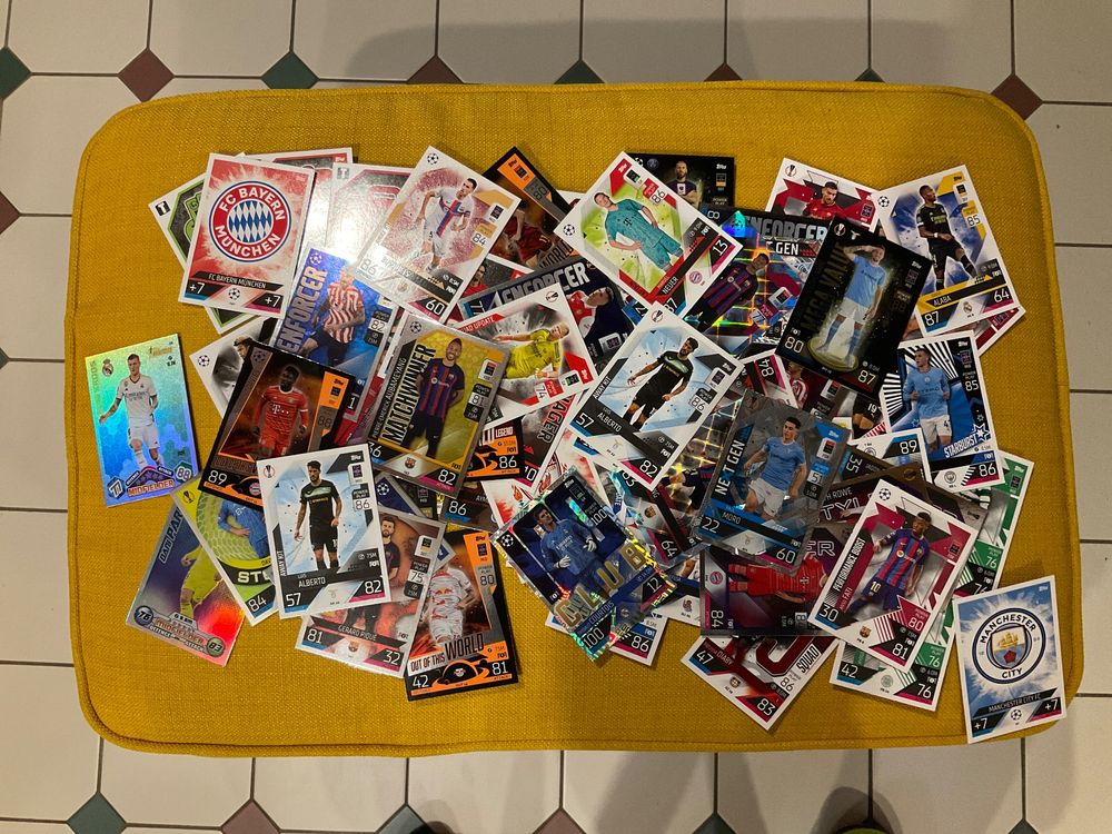 74 Match Attax Karten Saison 22/23 2