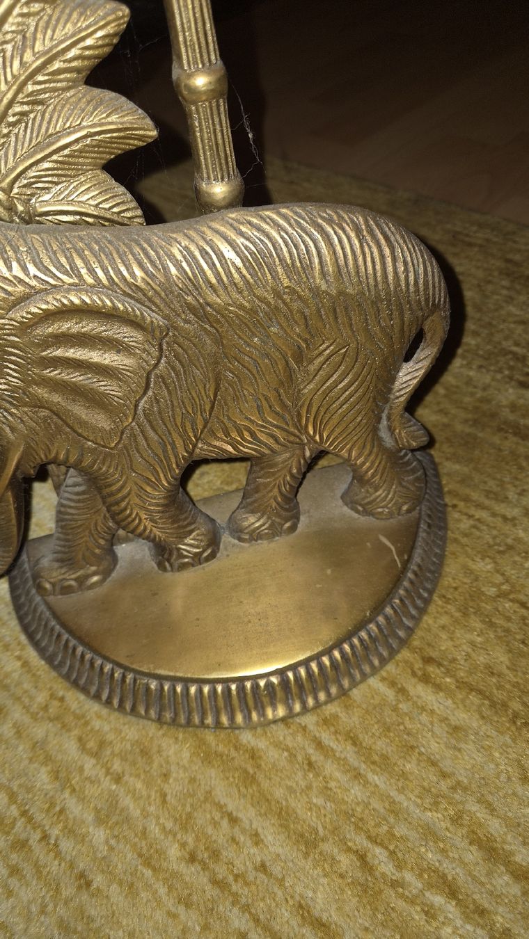 Statuette: Messing Türstopper gross schwer Elefant  – Usato da Kölliken venduto da MissesBossTop1 2