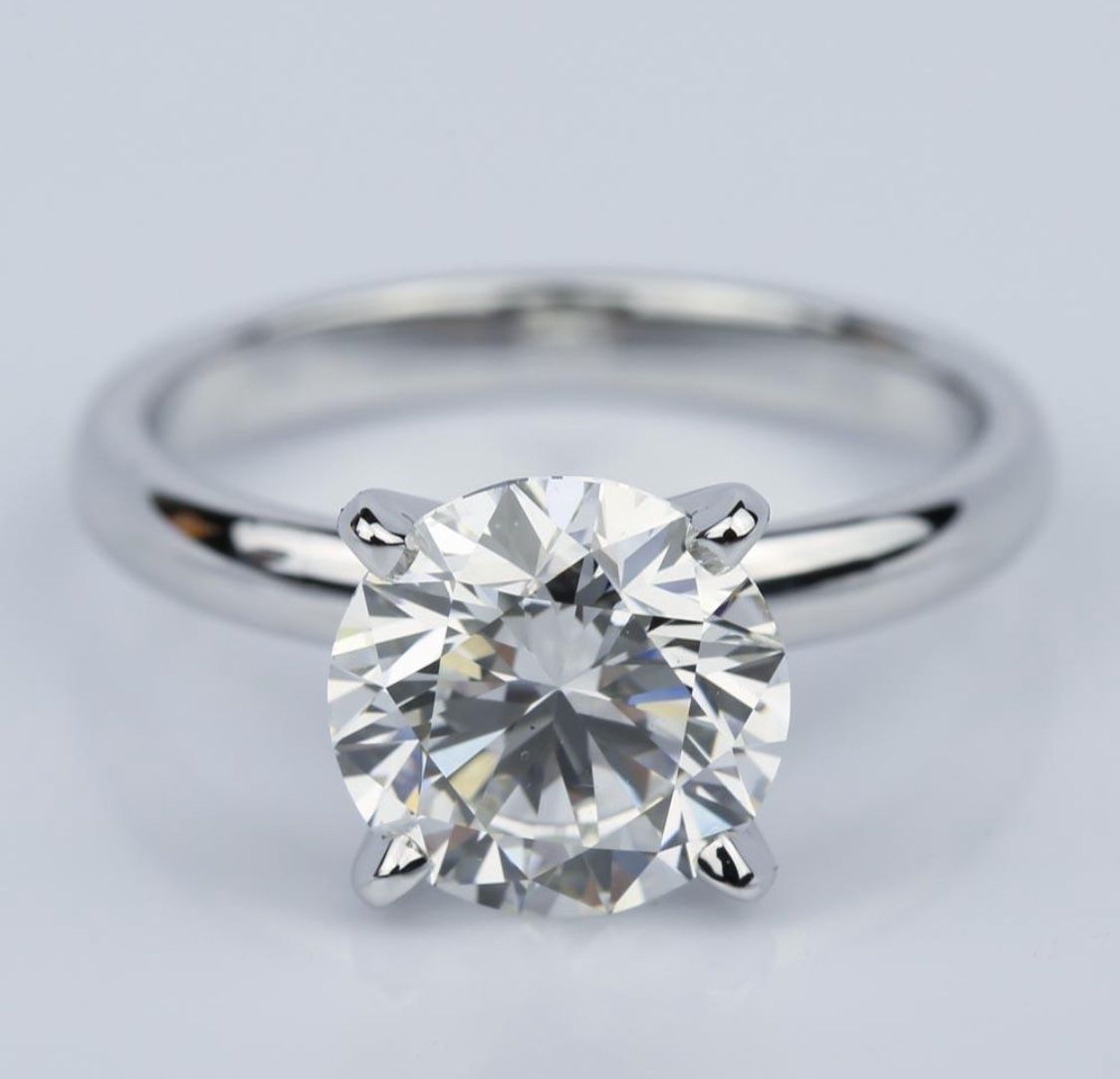 Anelli: Bague platine 2ct – Nuovo (secondo la descrizione) da Montreux venduto da dahlerm