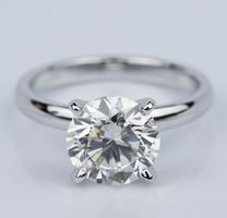 Bague platine 2ct