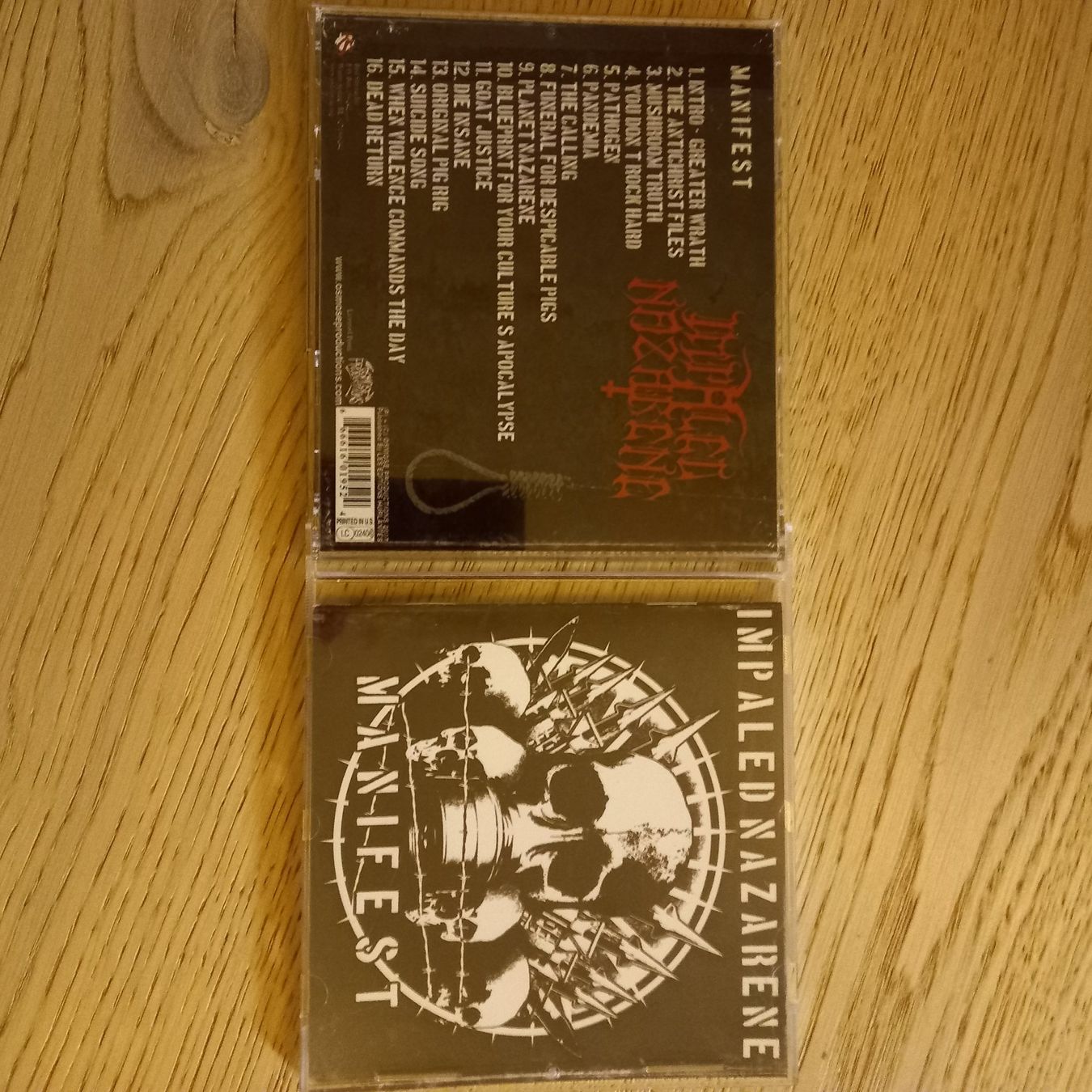 CD: Impaled nazarene- manifest – Usato da St-Cergue venduto da VeganWarrior