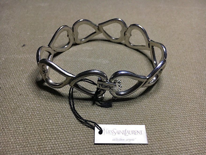 Saint Laurent Bracciali & Braccialetti: Vintage YSL Yves Saint Laurent Armband Silber 925 RARität – Nuovo (secondo la descrizione) da Zollikon venduto da Galaxycana 2