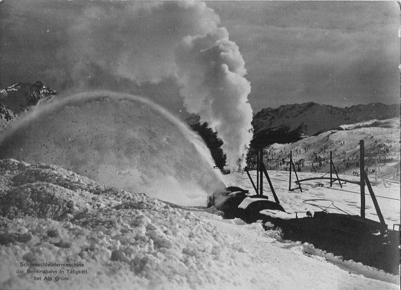 Cartoline postali: ALP GRÜM Bernina Bahn, Schneeschleudermaschine – Nuovo (secondo la descrizione) da Jona venduto da philajona