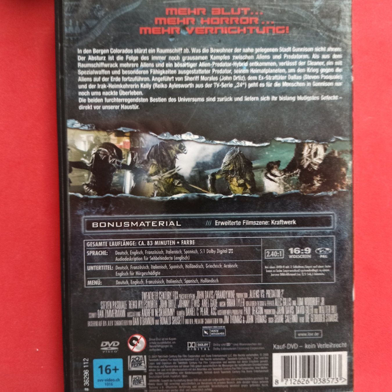 Alle DVDs: Aliens vs. Predator 2 – Gebraucht aus Dübendorf von kb86_MOVIE 1