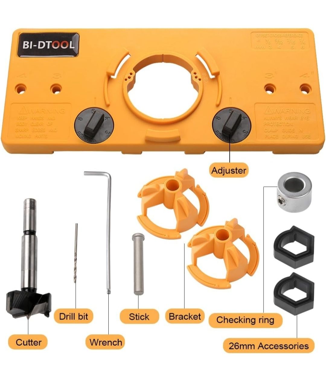 Tutti gli attrezzi: BI-DTool Scharnier Bohrschablone 35mm neu – Nuovo e nell'imballaggio originale da Basel venduto da ego_m6pr 3