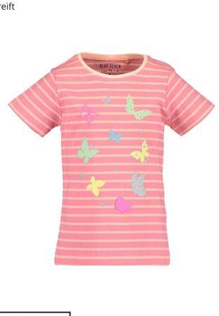 Blue Seven weiches Shirt 122 -128 Neuwertig Schmetterling 🦋