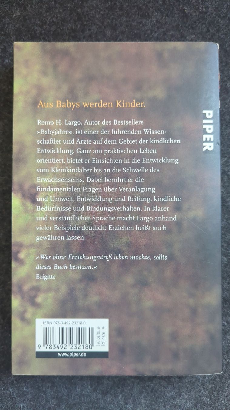 Bücher: Kinderjahre Remo H. Largo - Buch  – Gebraucht aus Winterthur von valyval 1