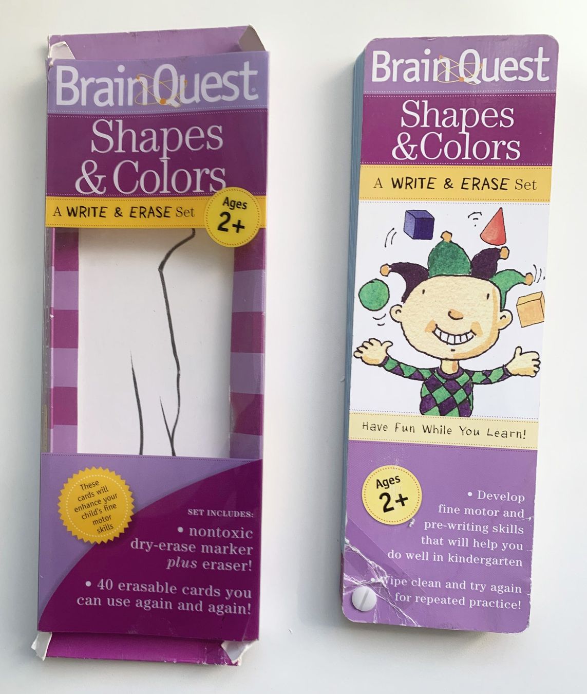 Giochi: Brain Quest Write & Erase: Numbers Cards und Shapes & Color – Usato da binz venduto da louloubel 5
