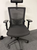 Bürostuhl Ergonomisch Netz Rücken Höhenverstellbar Schwarz