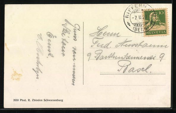Cartoline postali: Riffenmatt, Blick auf die Häuser der Si – Usato da Berlin venduto da bartko-reher 1
