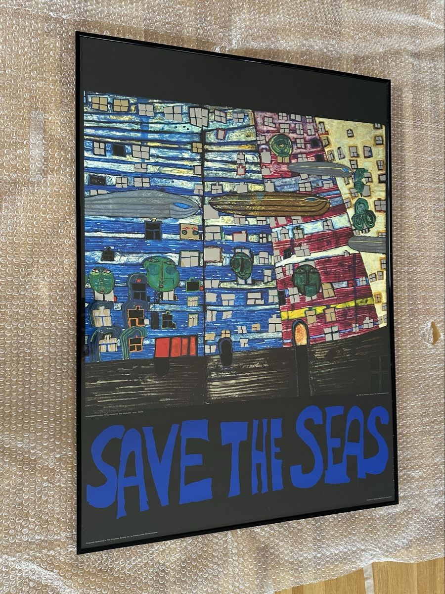 Poster & Bilder: Friedensreich Hundertwasser Bild gerahmt – Gebraucht aus Luzern von HochM16 1