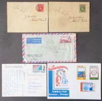 GIBRALTAR: 6 pièces postales des années 1908 à 1982