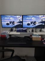 Apple Studio Display Set – 2× 27″ 5K, Magic Keyboard & Track