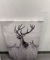 Hirsch Leinwandbild, modernes Wandbild, Deko Bild 👍🏼