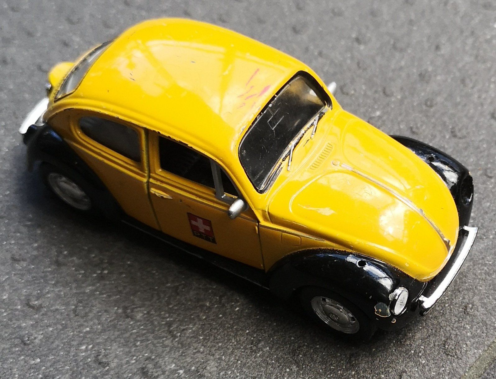Welly Modellini d'auto: Schweizer Postauto VW Beetle, defekt, fairer Versand – Usato da Zürich venduto da Tanteemma369 9