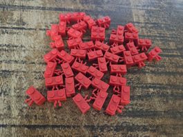 lego 30237a lot de 45 pièces Red Brick, Modified 1 x 2 with