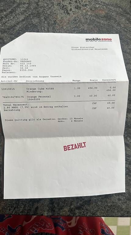 Motorola Telefoni: Motorola M3588 – Usato da Egg b. Zürich venduto da e34525i 3