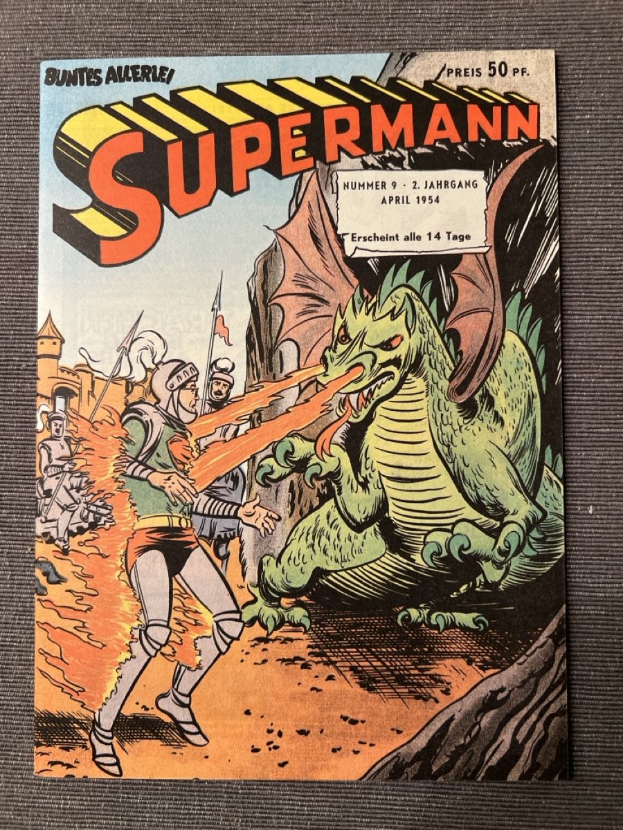 Comics: Superman Comic Nr. 9  1954 Buntes Allerlei Kult  – Gebraucht aus Gysenstein von Comic_sammler