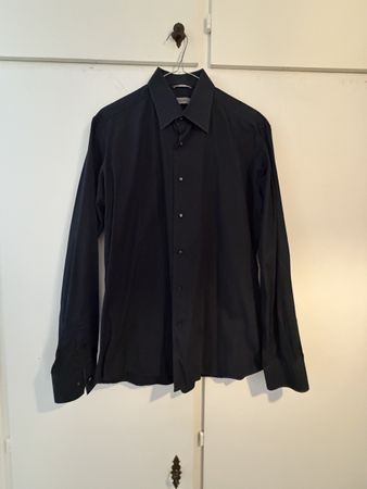 Camicia Karl Lagerfeld nera taglia 39/102 cotone