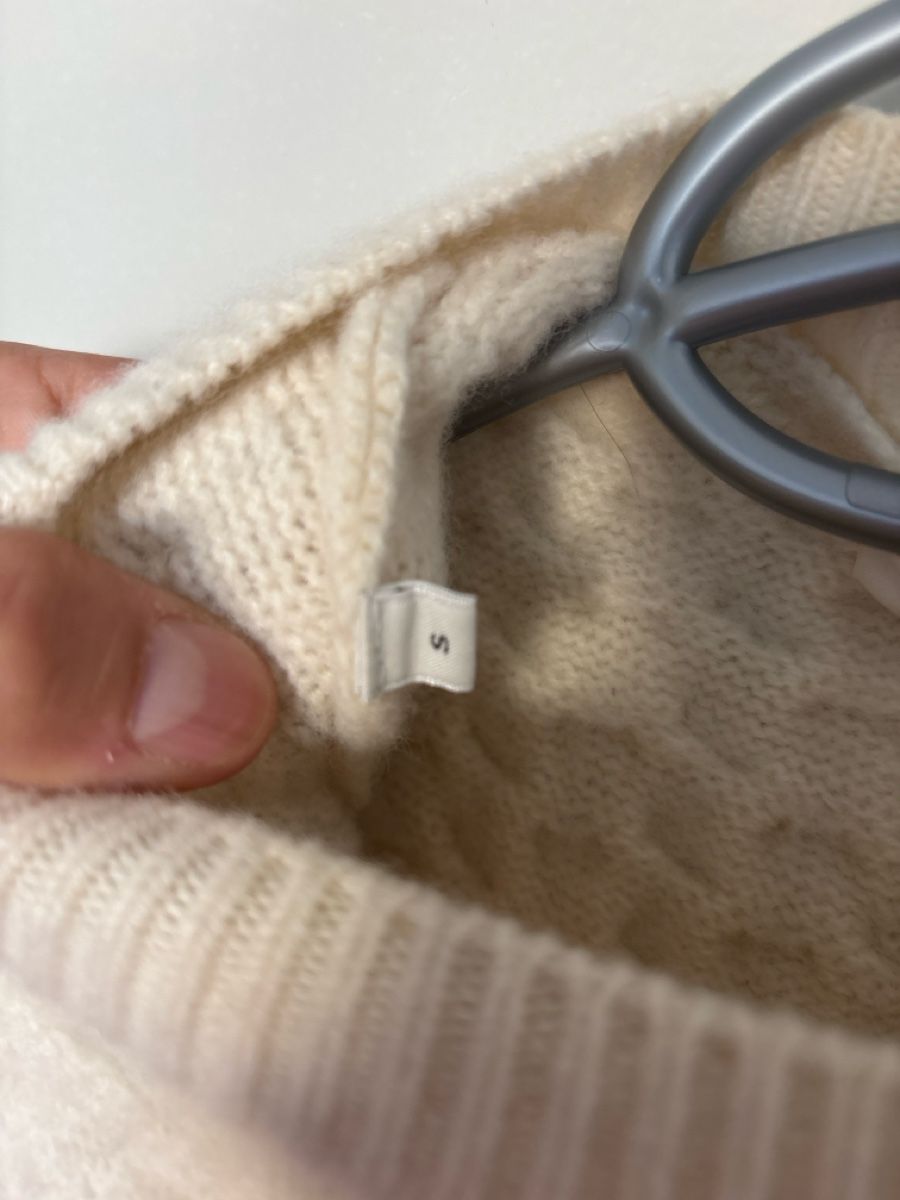 Pullover & Sweatshirts: Pull Fursac en maille texturée, blanc, taille S – Gebraucht aus GENÈVE von Gaasss 6