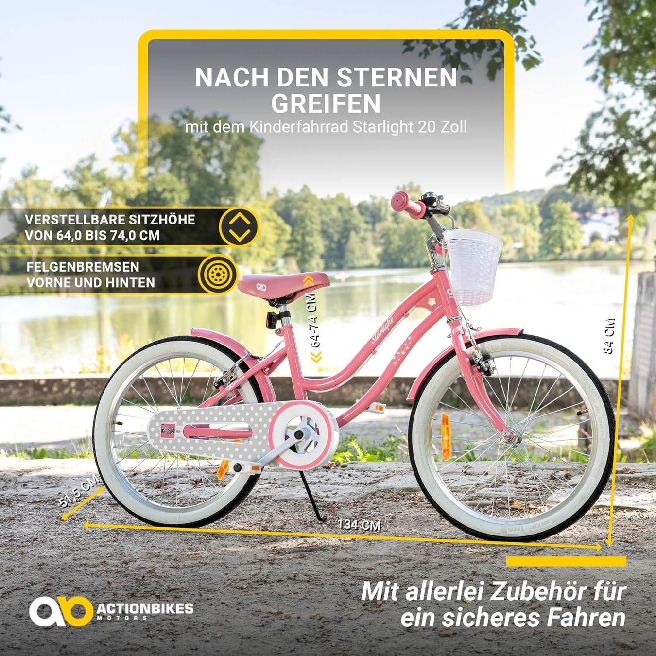 Velos: Kinderfahrrad Starlight 20 Zoll Pink – Neu und originalverpackt aus Bottighofen von zaap 2
