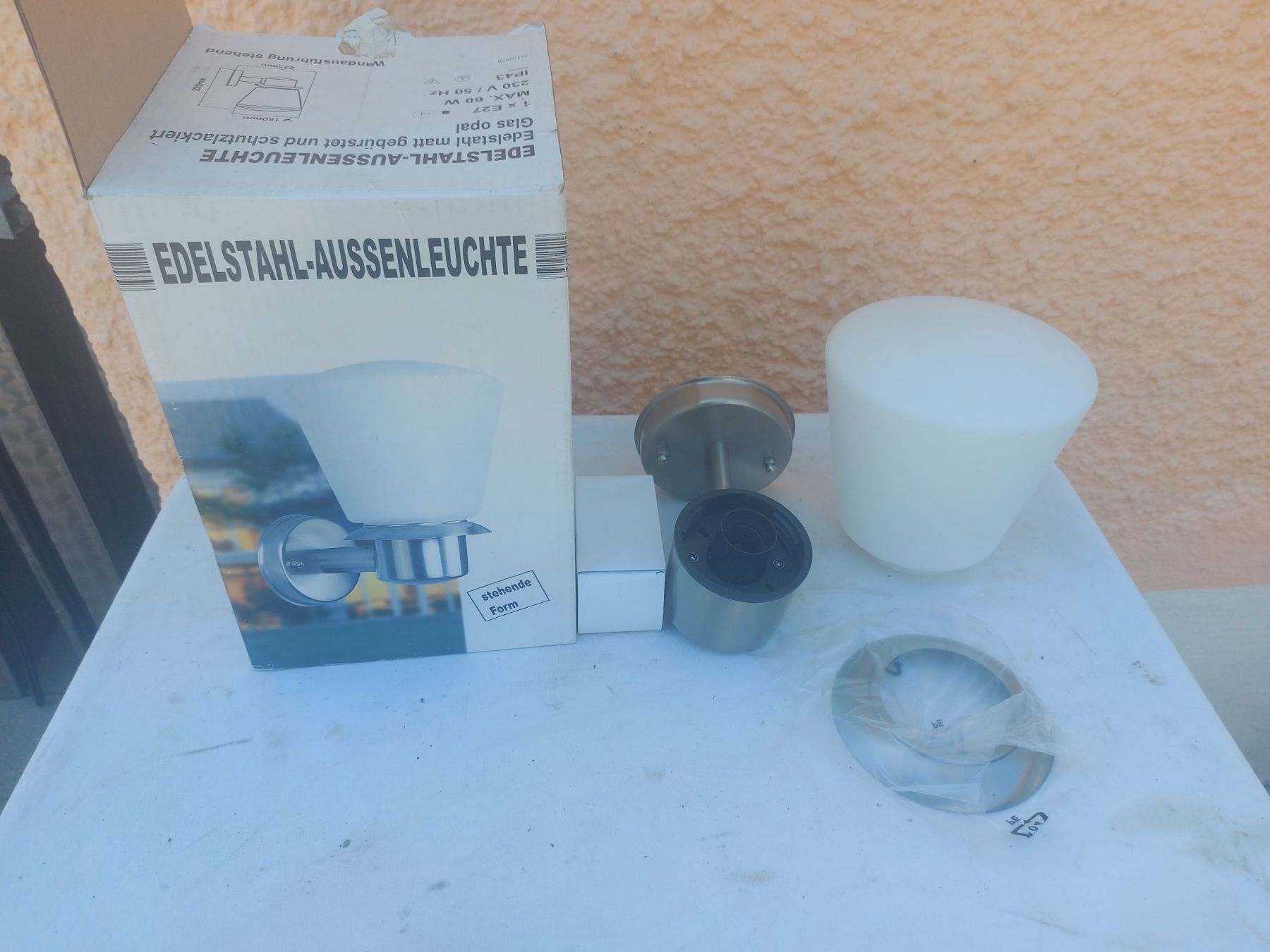 Lampade: Eldelstahl Aussen Leuchte Stehende Form – Nuovo e nell'imballaggio originale da Rheinau venduto da profitronic.shop 8