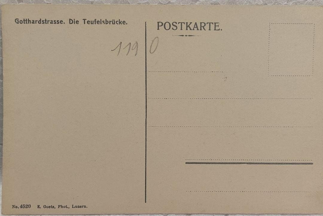 Cartoline postali: GOTTHARDSTRASSE - Die Teufelsbrücke – Usato da Delémont venduto da Domdom1 1