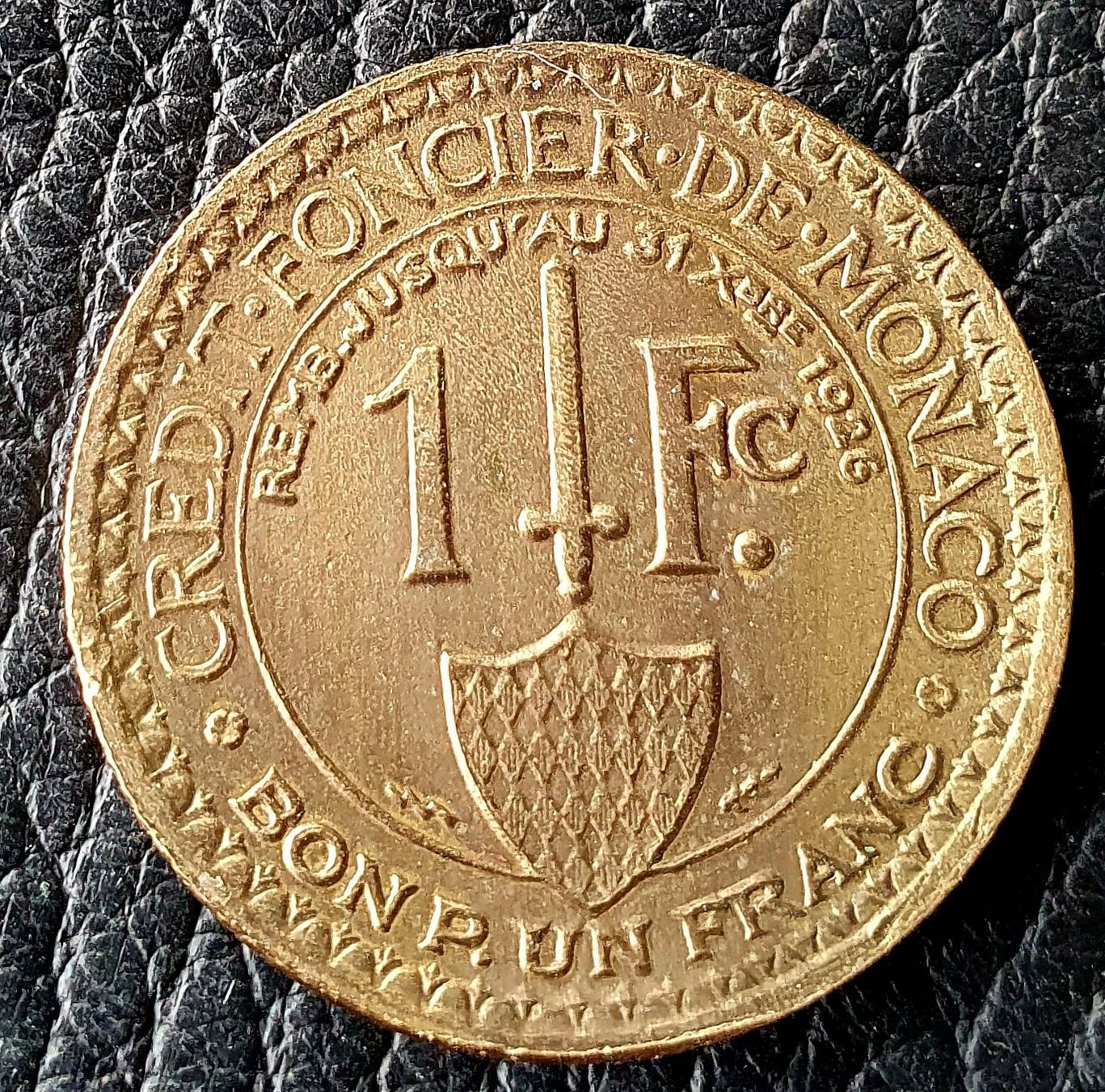 Alle Münzen: 1 Franc 1924 Monaco – Gebraucht aus Egerkingen von Acc1 1