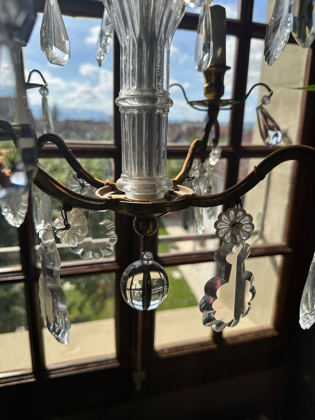 Lampadari & plafoniere: Beau lustre antique 4 feux – Usato da Russin venduto da applenic 4