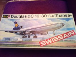 SWISSAIR DOUGLAS DC-10-30 LUFTHANSA REVELL BAUSATZ(70ER JAHR