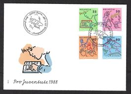 Pro Juventute 1988, Ersttagsbrief