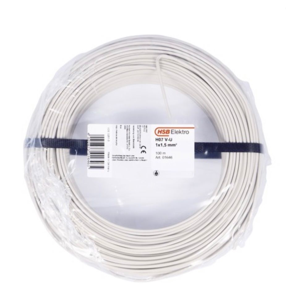 Cavi: T-Draht 1.5mm2 100m Beige – Nuovo e nell'imballaggio originale da Luzern venduto da Elektrogut