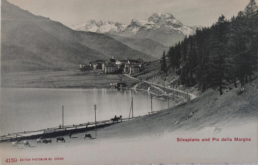 Cartoline postali: SILVAPLANA & Piz della Margna – Usato da Delémont venduto da Domdom1