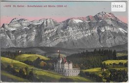 St. Gallen - Scheffelstein mit Säntis - Litho