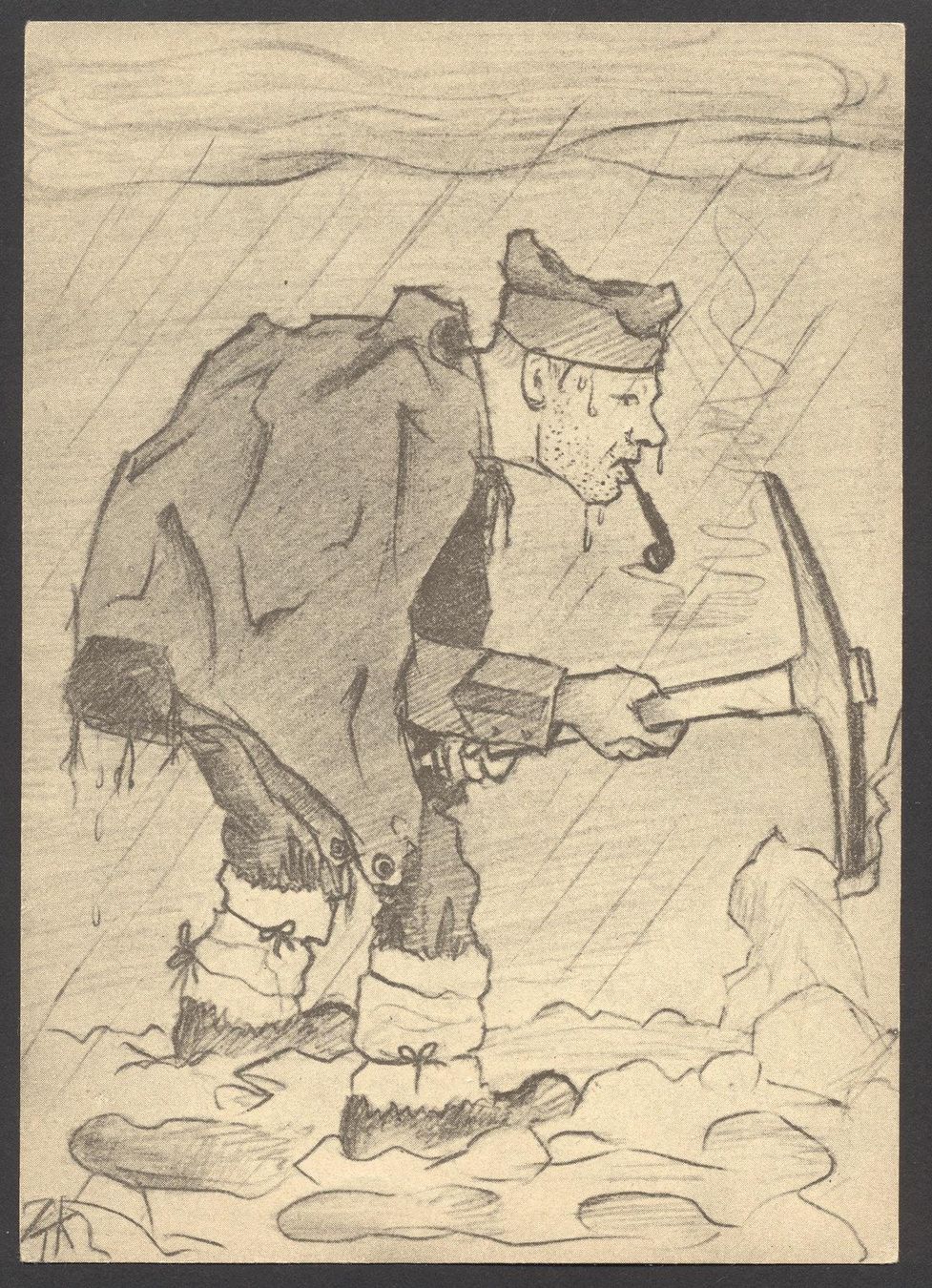 Cartoline postali: WK2 Einheitskarte Kommando Nr. 16 – Usato da Siebnen venduto da Fstaehli