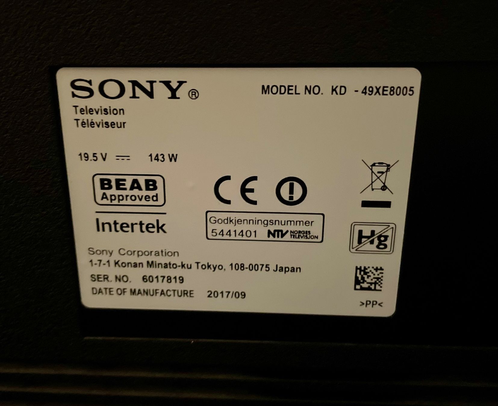 Sony Fernseher: Sony Bravia Fernseher – Gebraucht aus Zürich von mar_xfn9 1
