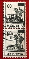 NR.339 Historische Bilder Paar mit GESTEMPELT   