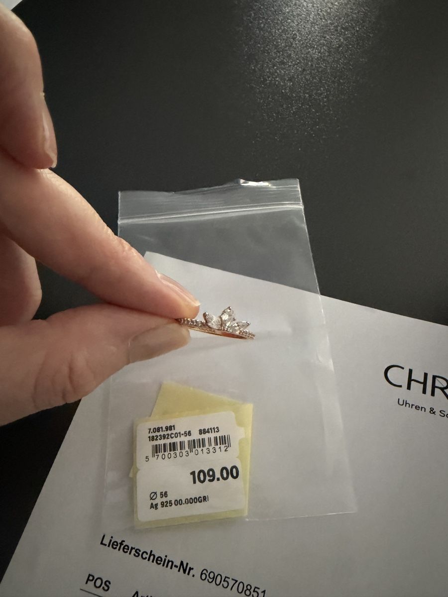 Pandora Anelli: Pandora Ring Krönchen rosévergoldet Gr. 56 – Usato da Therwil venduto da as_good_as_new 2