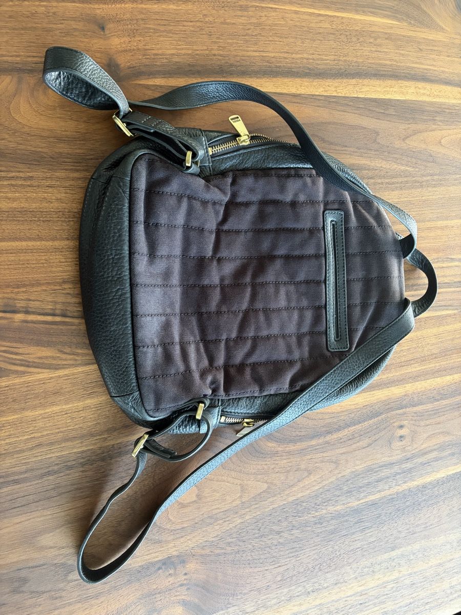 Fossil Zaini: Fossil Leder Rucksack Schwarz – Usato da Muhen venduto da Marlene15 2