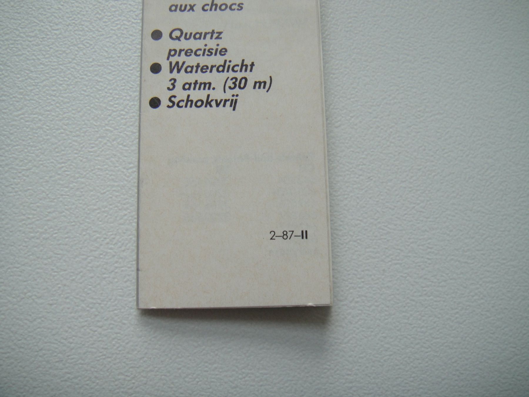Swatch Orologi: Swatch / Garantieschein / 1987 – Usato da Biberist venduto da keine-ursache 1