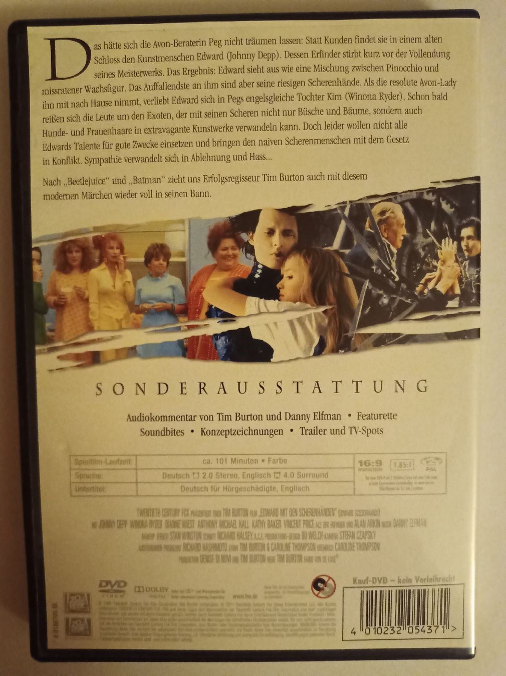 Tutti i DVDs: DVD Edward mit den Scherenhänden FSK6 – Usato da Tann venduto da Veebee6 1