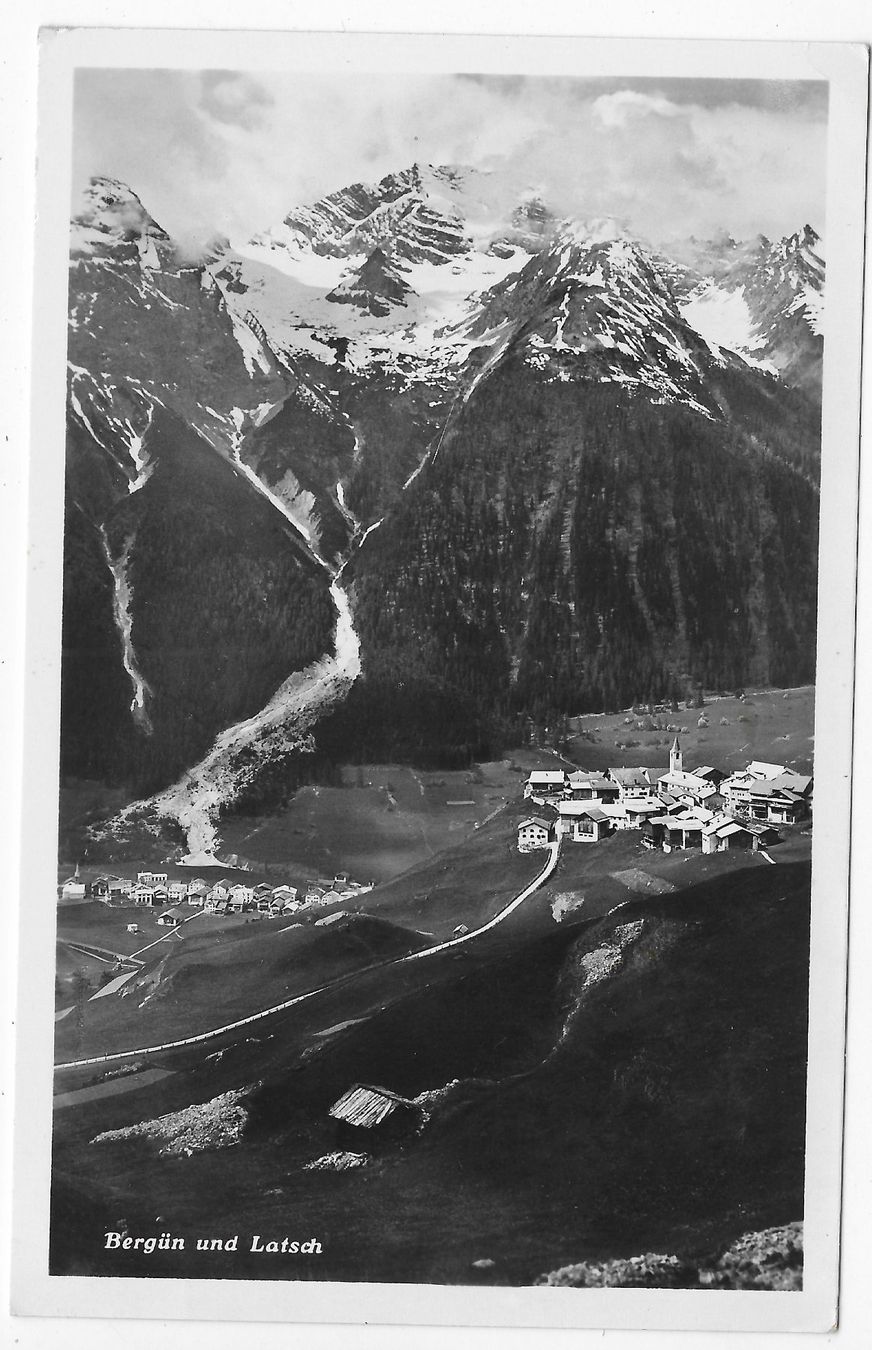 Cartoline postali: Bergün und Latsch – Usato da Hefenhofen venduto da Richsalz