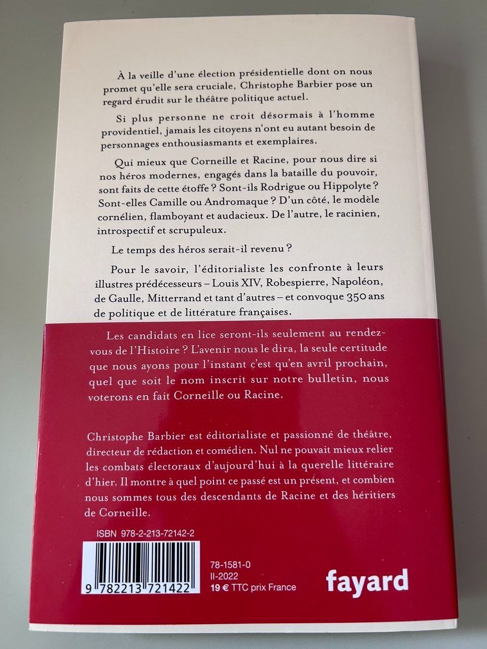 Libri: Libro "À la recherche du héros perdu" Christophe Barbier – Usato da Giubiasco venduto da LorisVale 1