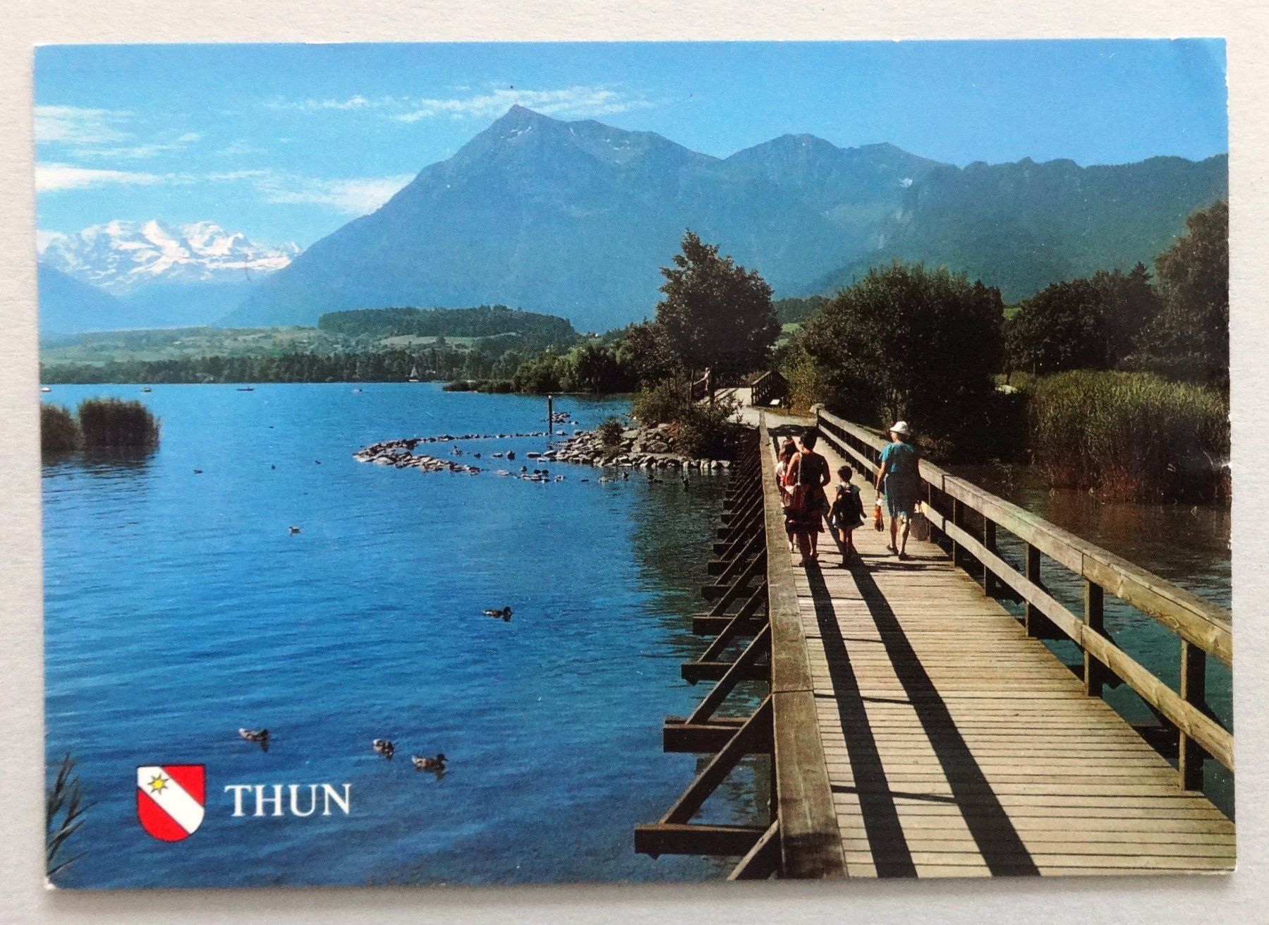 Ansichtskarten: Thun-Gwatt, Strandweg – Defekt aus Fétigny von Billy2miny