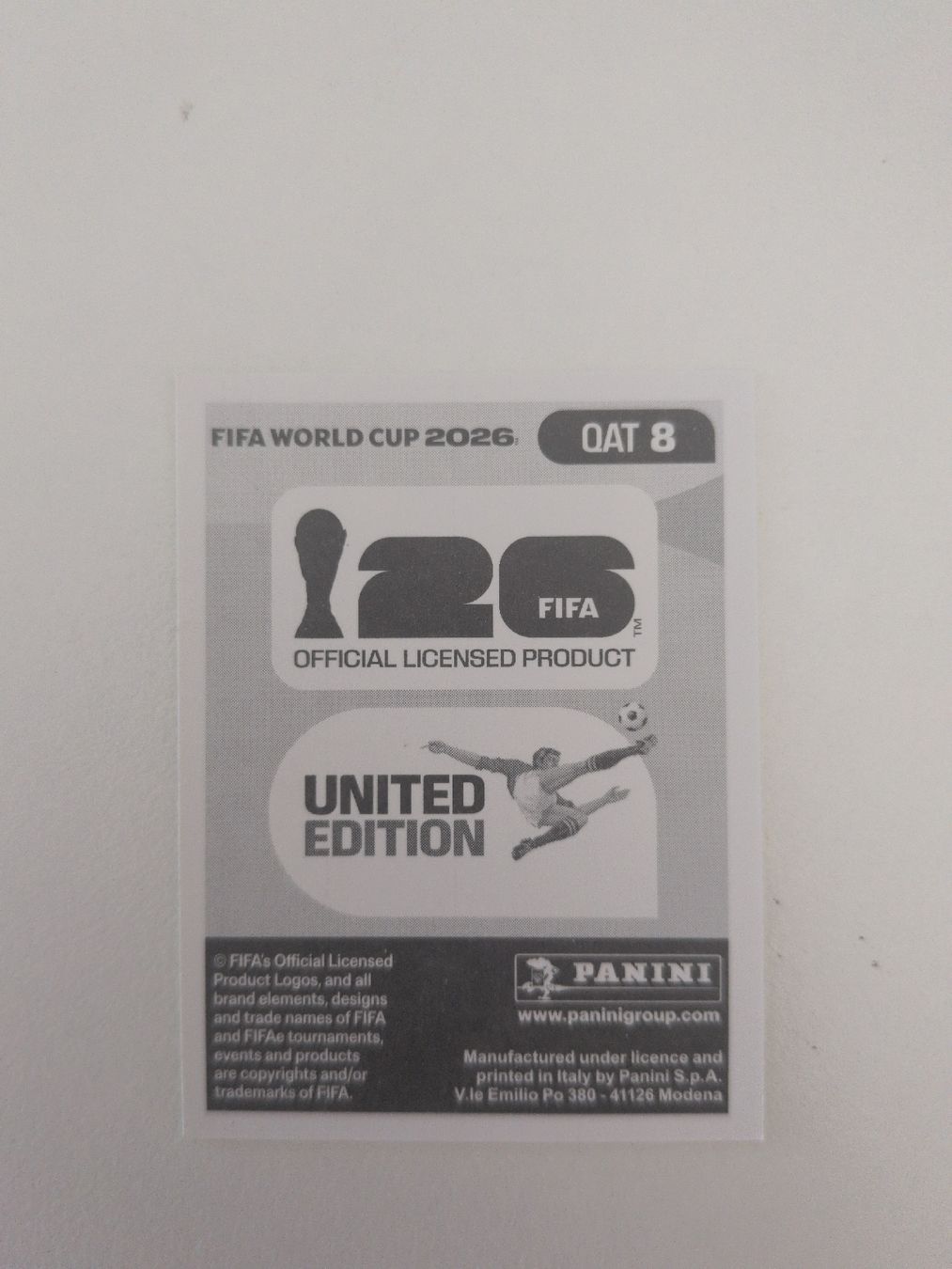 Panini Cartes à collectionner: QAT 8 – D'occasion à Wermatswil par oo8 1