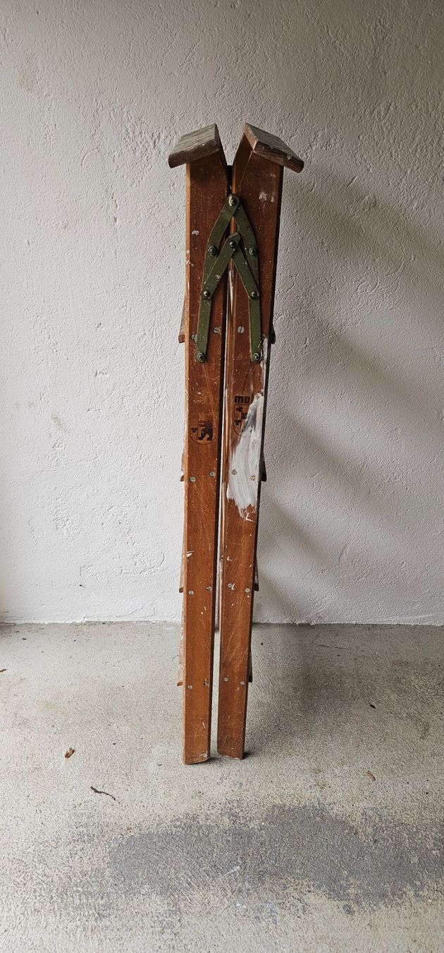 Scale: Holz- Maler- Bockleiter Vintage – Usato da Pfäffikon ZH venduto da eric0113 1