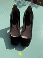 Damenschuhe Miu Miu Lackleder Peep-Toe Grösse 39.5