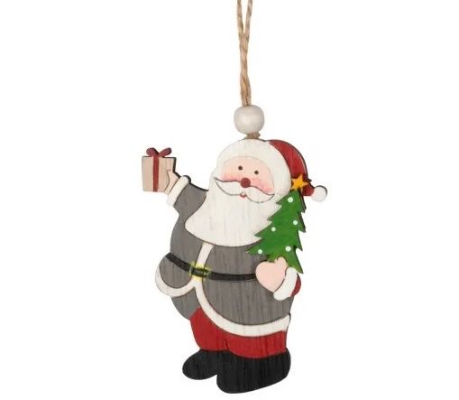 Tutte le decorazioni: Baumschmuck Weihnachtsmänner 9cm Holz – Nuovo e nell'imballaggio originale da Basel venduto da Seifehuesli 3