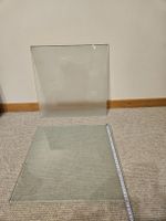 Glasplatten und Halterungen